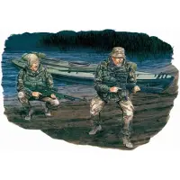 Other Modelbouwpakket Militaire voertuigen - 3023 British SBS w/Kayak - Worlds Elite Force Series Plastic - 1:35 - Modelbouw