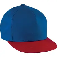 K-Up Snapback Kinderpet - 5 Panelen KP147 - Royal Blue / Red - One size