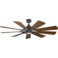 Kichler Plafondventilator Gentry | 165cm | Indoor | Zink