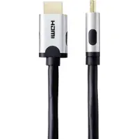 Speaka Professional SP-9063172 HDMI-kabel HDMI Aansluitkabel HDMI-A-stekker, HDMI-A-stekker 2.00 m Zwart 8K UHD