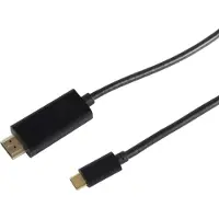 S-Conn USB-C naar HDMI 4K 60Hz kabel / zwart - 1,8 meter