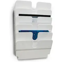 Durable FLEXIPLUS tijdschrifthouder 6 schappen Wit