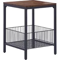 Beliani KENNER - Bijzettafel - Zwart - Vezelplaat