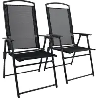 Hioshop 2 x Gise tuinstoel 2 antraciet.