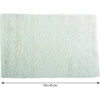 MSV Badkamerkleedje/badmat voor de vloer - ivoor wit - 45 x 70 cm - Badmatjes