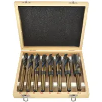 GEKO Boorbitje, Boorset 8 stuks, hout en metaal, 14-25,5 mm, HSS (14-25 mm, 5 mm)