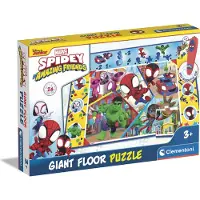 Clementoni - Marvel Spidey and Friends Vloerpuzzel - Met Interactieve Pen - 24 stukken - 70cm x 100cm - Vanaf 3 jaar