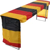 MCW Tafelkleed voor biertentset -D19, biertafelkleed tafelkleed, Duitsland WM EM 360x73cm