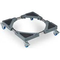 Relaxdays plantenroller - verstelbaar - max. 250 kg - 44 x 44–70 x 70 cm - binnen - buiten