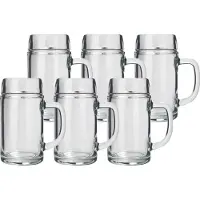 Stölzle Lausitz - Bierpul - Styria - 1 liter - Bierglazen - Glazenset - 6 stuks