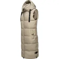 NAVAHOO Bodywarmer beige / zwart / wit