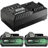 HiKOKI UC18YSL3WJZ Boosterpack Multi-Volt - 2 X 8Ah 18V / 4Ah 36V + Snellader UC18YSL3 - UC18YSL3WJZ