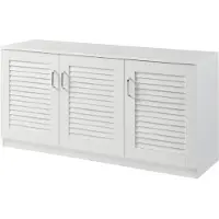 En.casa Schoenenkast Løten 62x125x36 cm wit []