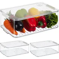 Relaxdays 3x contenitori-per-frigo