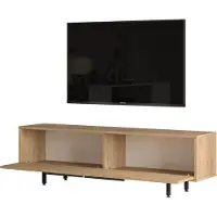 Skye Decor , On1-S, TV-standaard, 100% melaminecoating op spaanplaat, notenhout, 160 x 35,5 x 45,1 cm