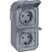 Legrand geaarde stekkerdoos 069744L, serie Plexo New