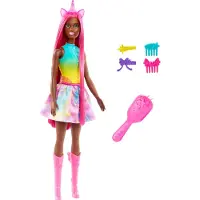 Barbie - A touch of Magic Unicorn doll with long hair (HRR01)