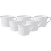 Villeroy & Boch Cappuccinokop Cellini Wit (6-delig)