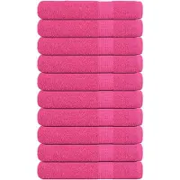 vidaXL Handdoeken FROGN 10 st 100x200 cm 360 g/m² roze