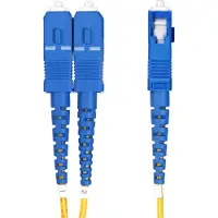 StarTech.com 7m LC naar SC (UPC) OS2 Single Mode Duplex Glasvezel Kabel, 9/125µm, Laser Optimized, 100G, Flexibel Buigen, Low Insertion Loss, LSZH Fiber Patchkabel