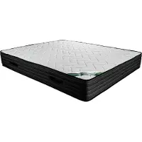 NATUREA Matras 180 x 200 cm van schuim en tijk van bamboe van 25 cm dik - BERENDI van NATUREA L 200 cm x H 25 cm x D 180 cm