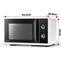 Toshiba MV-AM20T(BK), Werkblad, Vrijstaande magnetron, 20 liter, 800 watt, Ingebouwd display, Knopbediening, Draaiknoppen