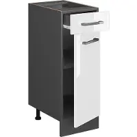 Vicco R-Line Keukenonderkast – 30 cm zonder werkblad Wit Hoogglans