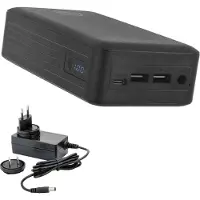 XTPower XT-27000 DC PA Powerbank 26800 mAh USB PD Li-ion USB, USB-C, DC-aansluiting 3,5 mm Zwart Statusweergave, Gelijktijdig laden en ontladen