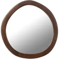 J-Line Mirror whisp mango wood/mdf brown small