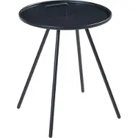 En.casa Tuintafel Fosen rond 55xØ42 cm zwart []