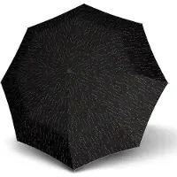 Knirps Paraplu T.200 Medium Duomatic Domino Chianti Zwart