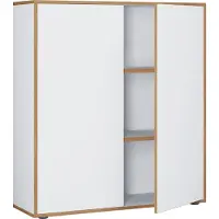 VCM Houten kantoorkast Dossierkast Kantoormeubilair Kast Salia 3-voudig breedte 100 cm Draaideuren