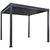 Beliani FORNOLI - Tuin pergola-Zwart-Aluminium