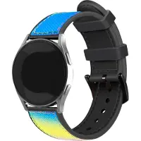 Strap-it Nylon hybrid horlogeband - geschikt voor Fossil Gen 5 / Gen 5e 44mm / Gen 6 44mm - kleurrijk
