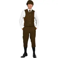 Thetru Peaky Blinders heren kniebroek, bruin maat 54