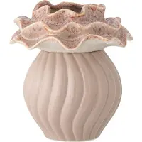 Bloomingville Vaas aardewerk rose Petalia 17cm