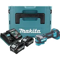 Makita Multifunctioneel elektrisch gereedschap, TM 001 GM201 Snoerloos multifunctioneel gereedschap 40 V max. Starlock Max Brushless + 2x