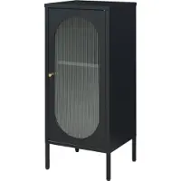 En.casa Metalen kast Karlskrona 101,5x42,5x40 cm zwart []