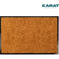 Karat Deurmat Brasilia - Wasbare & Krachtige Vuilvangmat - Beige 90 x 150 cm - Voor Binnen & Buiten - Vuilafstotende Mat met Antislip Achterkant - Verkrijgbaar in 4 Kleuren & 3 Maten