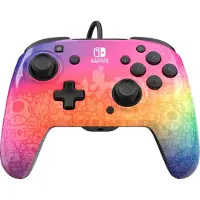 PDP Rematch bedrade controller set roze/paars voor Nintendo Switch, Nintendo Switch Lite en Nintendo Switch OLED-model + Star Spectrum reisetui