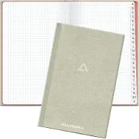 Aurora Bur-O-class Schrift Speciaal Geruit Gebonden Grijs Niet geperforeerd 192 Pagina's