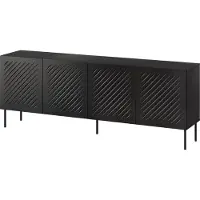 Cama SIENA Kommode, 200x40x75 cm, matzwart