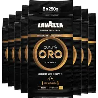 Lavazza Qualità Oro Mountain Filterkoffie - Gemalen Koffie - 100% Arabica Bonen - Intensiteit 7/10 - 8 x 250 gram