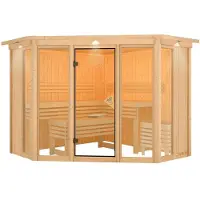 Karibu | Alcinda 2 Sauna met Dakkraag