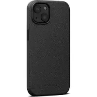 WOOLNUT Leren hoesje voor iPhone 14, zwart (iPhone 14), Smartphonehoes, Zwart