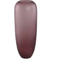 Ptmd Nadah Pink Round Ribbed Glass Vase High L
