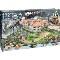 Wittmax Modelbouwpakket Diorama - 6198 Montecassino Abbey 1944 Breaking the Gustav Line - Battle Set Plastic - 1:72 - Modelbouw