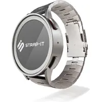 Strap-it Titanium grain horlogeband - geschikt voor Xiaomi Mi Watch / Xiaomi Watch S1 / Watch S1 Pro / Watch 2 Pro - Active / Amazfit GTR 47mm / GTR 2 / GTR 3 - Pro - zilver