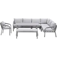 Garden Impressions Tarera lounge dining set 7-delig R - taupe