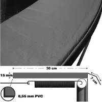 Viking Choice Viking Sports Trampolinerand 244 cm - Groen PVC - Veiligheid en Bescherming